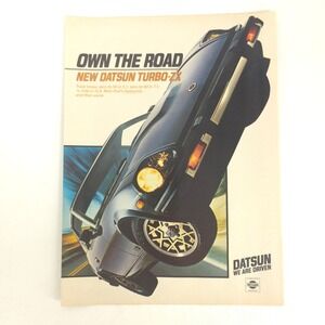 Datsun 280ZX Turbo Print Ad 1981 Nissan Sport Car Vintage Auto Garage Wall Decor